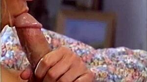 playmate of the month fingers her shaved pussy with big cock masturbation.