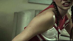 Big Ass Teen Cheerleader's Secret Desire for Dad's Thick Dick