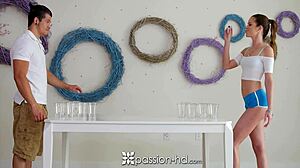 passion-hd pong game turns naughty with jenna jay blowjob and cumshot