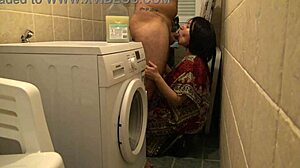 Amateur cuckold wife having rough sex in basement