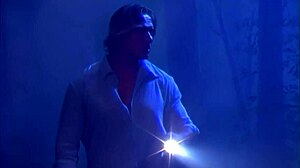 A Night Encounter With Lonely Beautiful Nymph In Mysterious Garden.