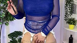 the hot milf teacher shows what the clitoris is all about.