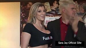 Favorite Girlie Sara Jay Rides Cock Reward