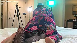 Rapper Fucks Goth Ts With Intense Fucking And Crossdressing Action!