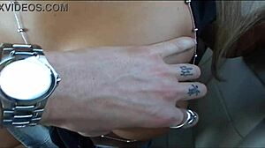 The milf Amy engaged in rough fucking with her boy.