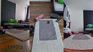 Feel the Passion in This Naked Gym Workout with Bent Over Ass Shaking and Striptease