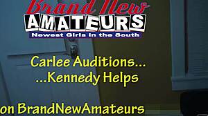 Coed Cuties Kennedy And Carlee Suck Dick And Get Pounded In Lesbian Interracial Fun?