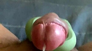 I masturbate and cum hard using my favorite sex toy