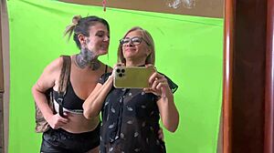 Why Did I Catch My College Professor Masturbating in the Bathroom and End Up Licking Her Wet Pussy While She Sucked My Friend's Cock?