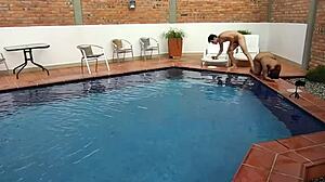 Latina brunette on holiday in Florida performs ass licking and rimjob with her step-nephew, big ass action.