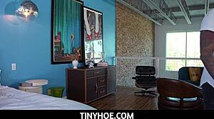 Mazy Myers orgasms with stepdad in taboo sex.