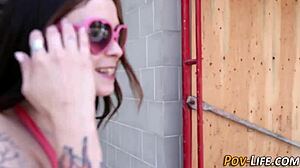 Rod Sucking Teen 18+ Spunked In Hardcore Doggystyle With Big Tits And Tattoo