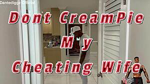 Stephanie love gets creampied while hubby tries to bang the door down in dont creampie my cheating wife with tight pornstar, big pussy lips, big clit, blowjob, doggystyle, sloppy, bent over, fucking, tight pussy.