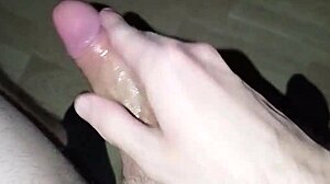 Masturbating my huge cock to orgasm