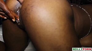 Ebony Babe Set Up For Monster Cock Fuck