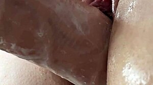 big cock extreme fuck shaved creamy pussy closeup and cum inside