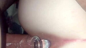 Tight Gf Tries New Buttplug Toy And Then Gets Intimate In Doggy Style With Her Partner