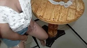 Beautiful asian neighbor wants some fun with blowjob and cum