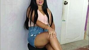 Sol, The Beautiful Latina Virgin, Teases In Miniskirts And Heels