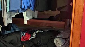 wet pussy gets intensely foot fucked by horny milf