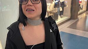 Latina Wife Meets Fan at Mall and Gets Bent Over for Doggy