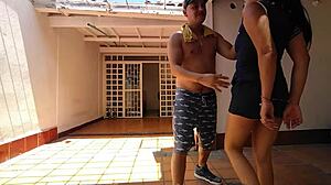 latina milf surprises with her big ass and oral skills