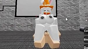 Hey, that slutty bunny girl sneaks into the locker room and gets fucked! 😏