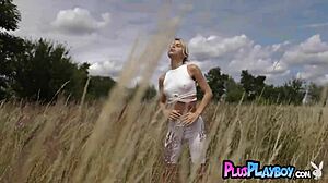 Stunning blonde teen model alexandra smelova posed totally naked showing her sweet body.