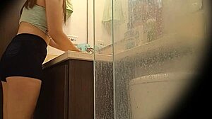 hidden cam spies on perfect body professor pissing in skirt