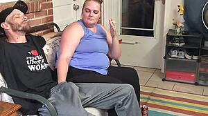 cheating wife caught sucking neighbor's cock and smoking