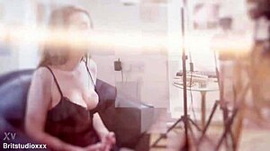 18 Year Old British Hottie Wanks Off an Old Guy