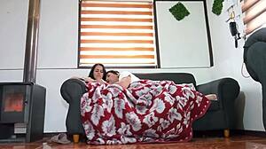 I watch movie with stepmother we start fucking