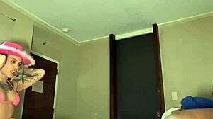 Petite Ebony Slut Got Her Throat & Pussy Stretched & A Big Creampie From Bbc