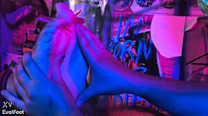 Bound BBW Worships Feet and Gets Tickled Intensely