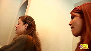 So this redhead lesbian skinny ass bimbo loves her pink taco eaten out.