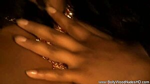 Indian Brunette Performs Erotic Striptease Dance