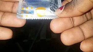 Ice penis preps for pussy pounding