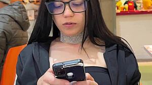 Latina Wife Meets Fan at Mall and Gets Bent Over for Doggy