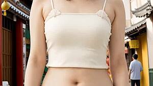 chinese lingerie model posing