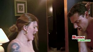 Wife cheats on old husband in cuckold adultery caught with small tits