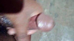 Watch this raw handjob scene during passionate sex. The hand strokes the cock vigorously until cumshot.