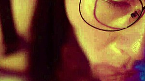 Kinky male pisses on face before ass fucking brunette with big cock