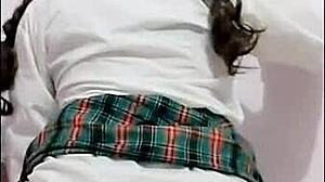 I saw these 18-19 yo girls masturbating in public with big asses