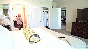 Petite Russian Blonde Stretches Mouth for Massive Black Dick