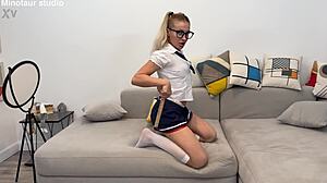 Watch This Young Tattooed Whore Get Her Pussy And Ass Fucked Anal On The Sofa Until She Orgasms Hard. Intense Action Awaits.