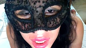 Married girl finally gets two cocks in her mouth 😍