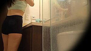 hidden cam spies on perfect body professor pissing in skirt