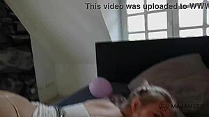 cute teen gets a birthday surprise with some hardcore sex in the bdsm style