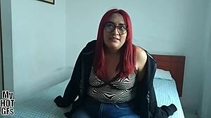 bomboli says watch this chubby redhead babysitter with natural tits in her first time