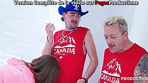 Rough Milf Threesome Anal Blowjob Gagging